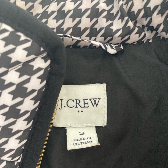 JCREW small insulated black and white vest with pockets - Picture 2 of 4